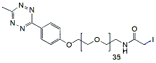 Molecular structure of the compound: Methyltetrazine-PEG35-Iodoacetamido