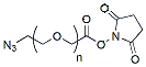 Molecular structure of the compound: Azido-PEG-CH2CO2-NHS, MW 10,000