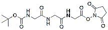 Molecular structure of the compound: Boc-Gly-Gly-Gly-NHS ester