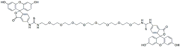 Molecular structure of the compound: bis-Fluorescein-PEG8