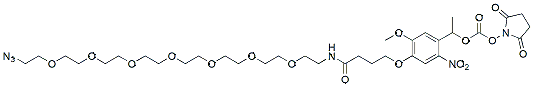 Molecular structure of the compound: PC Azido-PEG7-NHS carbonate ester