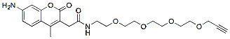 Molecular structure of the compound: AMCA-PEG4-Propargyl