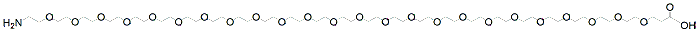 Molecular structure of the compound: Amino-PEG24-acid, HCl salt