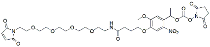 Molecular structure of the compound: PC Mal-PEG4-NHS carbonate ester