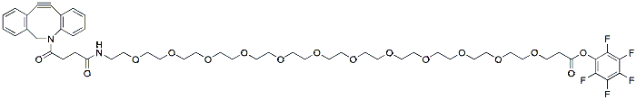 Molecular structure of the compound: DBCO-PEG12-PFP ester