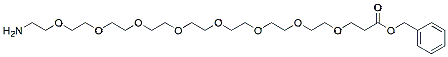 Molecular structure of the compound: Amine-PEG8-benzyl ester