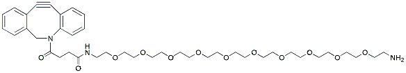 Molecular structure of the compound: DBCO-PEG10-amine