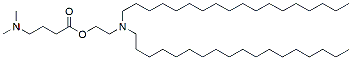 Molecular structure of the compound: 2-(dioctadecylamino)ethyl 4-(dimethylamino)butanoate
