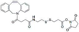 Molecular structure of the compound: DBCO-S-S-NHS ester