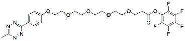 Molecular structure of the compound: Methyltetrazine-PEG4-PFP ester