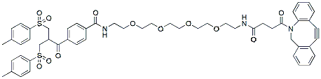 Molecular structure of the compound: Bis-sulfone-PEG4-DBCO