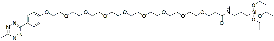 Molecular structure of the compound: Methyltetrazine-amido-PEG8-triethoxysilane