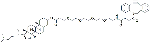 Molecular structure of the compound: Cholesterol-PEG4-DBCO