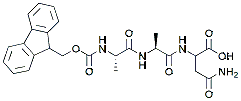 Molecular structure of the compound: Fmoc-Ala-Ala-Asn