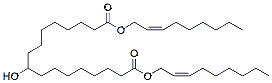 Molecular structure of the compound: bis[(Z)-non-2-enyl] 9-hydroxyheptadecanedioate