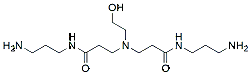 Molecular structure of the compound: 3,3-((2-hydroxyethyl)azanediyl)bis(N-(3-aminopropyl)propanamide)