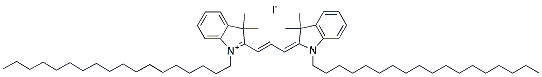 Molecular structure of the compound: Cy3 DIC18