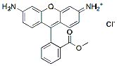 Molecular structure of the compound: Rhodamine 123