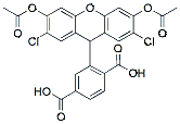 Molecular structure of the compound: 6-Carboxy-H2DCFDA (6-carboxy-2,7-dichlorodihydrofluorescein)