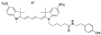 Molecular structure of the compound: sulfo-Cy5 tyramide