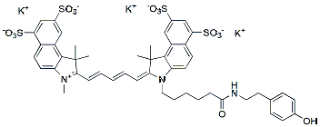 Molecular structure of the compound: sulfo-Cyanine5.5