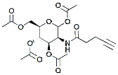 Molecular structure of the compound: Ac4ManNAl (N-(4-pentynoyl)-mannosamine-tetraacylated)