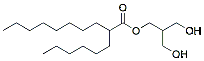 Molecular structure of the compound: 3-Hydroxy-2-(hydroxymethyl)propyl 2-hexyldecanoate