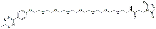 Molecular structure of the compound: Methyltetrazine-PEG7-maleimide