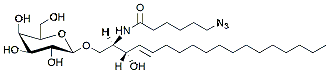 Molecular structure of the compound: C6(6-azido) GalCer