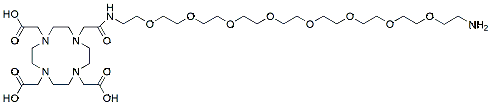 Molecular structure of the compound: DOTA-PEG8-amine, HCl salt