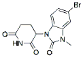 Molecular structure of the compound: 3-(5-Bromo-3-methyl-2-oxo-2,3-dihydro-1H-benzo[d]imidazol-1-yl)piperidine-2,6-dione