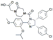 Molecular structure of the compound: Nutlin carboxylic acid