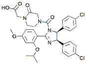 Molecular structure of the compound: (4R,5S)-Nutlin carboxylic acid