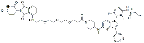 Molecular structure of the compound: PROTAC BRAF-V600E Degrader-1