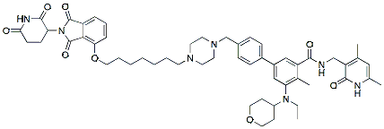 Molecular structure of the compound: PROTAC EZH2 Degrader-1