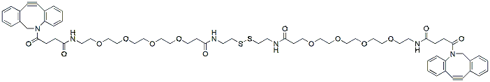 Molecular structure of the compound: DBCO-PEG4-S-S-PEG4-DBCO