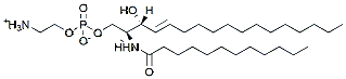 Molecular structure of the compound: C12 Sphingosyl PE (d17:1/12:0)