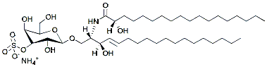 Molecular structure of the compound: 18:0(2S-OH) Sulfo GalCer