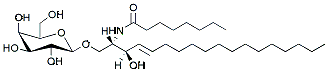 Molecular structure of the compound: C8 Galactosyl(ß) Ceramide (d18:1/8:0)