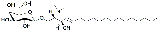 Molecular structure of the compound: Galactosyl(ß) Dimethyl Sphingosine (d18:1)