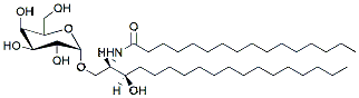 Molecular structure of the compound: C16 Galactosyl (a) Dihydroceramide (d18:0/16:0)