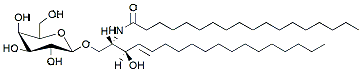 Molecular structure of the compound: C18 Galactosyl(ß) Ceramide (d18:1/18:0)