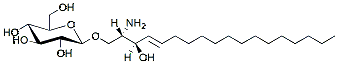 Molecular structure of the compound: Glucosyl(ß) Sphingosine (d18:1)