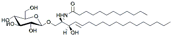 Molecular structure of the compound: C12 Glucosyl(ß) Ceramide (d18:1/12:0)