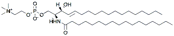 Molecular structure of the compound: 17:0 SM (d18:1/17:0)