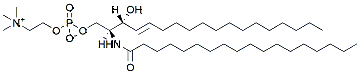 Molecular structure of the compound: 18:0 SM (d18:1/18:0)