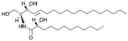 Molecular structure of the compound: 12:0(2R-OH) Ceramide