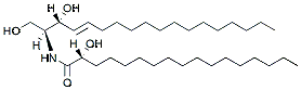 Molecular structure of the compound: 17:0(2R-OH) Ceramide