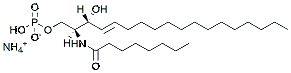 Molecular structure of the compound: C8 Ceramide-1-Phosphate (d18:1/8:0)