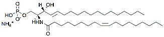 Molecular structure of the compound: C18:1 Ceramide-1-Phosphate (d18:1/18:1(9Z))